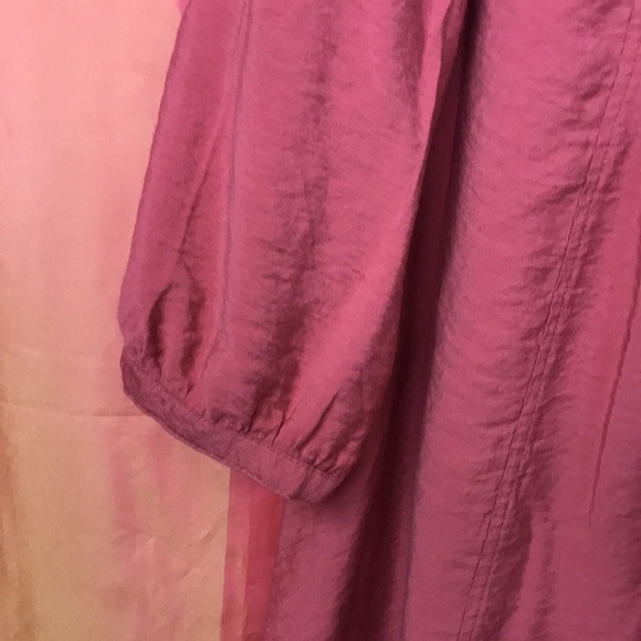 WHITE Stag Women’s Peasant Tunic Blouse Size 2X Coral Color Button Front - Picture 5 of 10